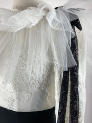 Powder • Black and White High Waist Gown